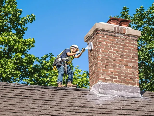 Old Saybrook Chimney Sweep performing an inspection with advanced tools in Old Saybrook, CT