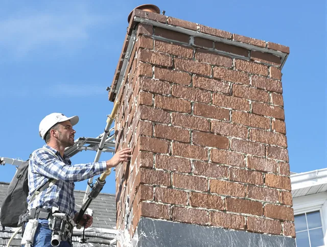 Brickwork for a chimney rebuild by Old Saybrook Chimney Sweep in Old Saybrook, CT