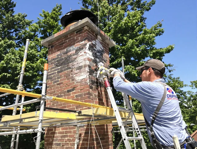 Structural chimney repair by Old Saybrook Chimney Sweep in Old Saybrook, CT