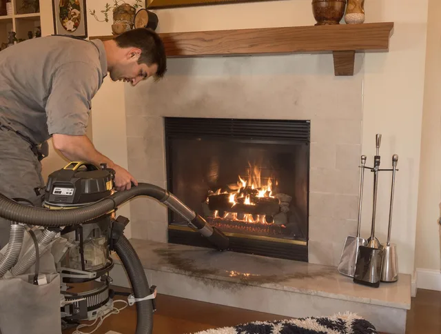 Routine fireplace upkeep by Old Saybrook Chimney Sweep in Old Saybrook, CT