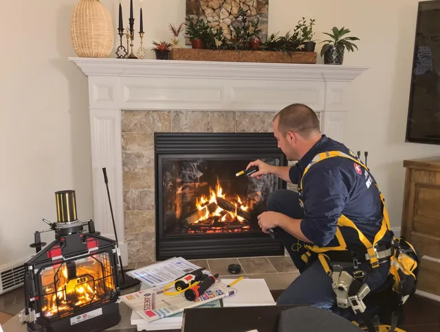 Safety-focused fireplace inspection by Old Saybrook Chimney Sweep in Old Saybrook, CT