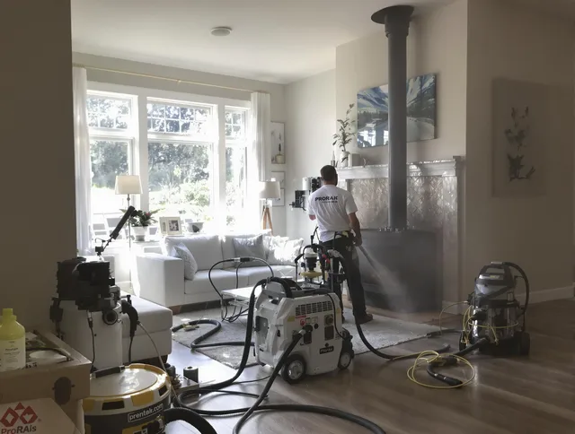 Soot removal service by Old Saybrook Chimney Sweep for a fireplace in Old Saybrook, CT
