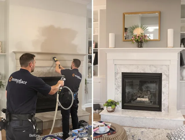 Professional soot removal by Old Saybrook Chimney Sweep team in Old Saybrook, CT
